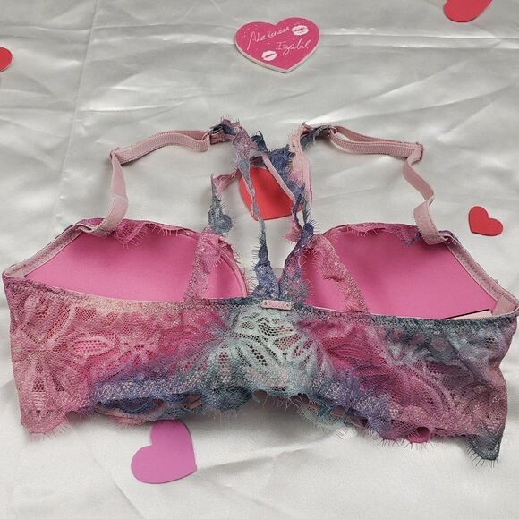 VS Pink Date Racerback Front Closure Shimmer - Picture 5 of 6